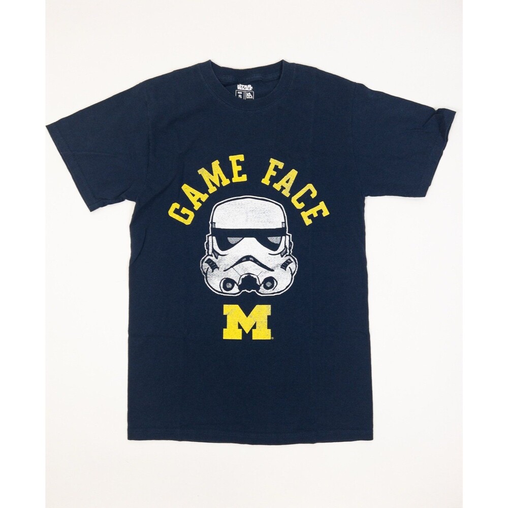 Michican Star Wars Stormtrooper Game Face Men’s Size Small T Shirt!